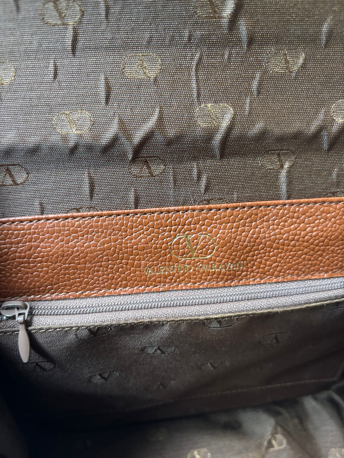 Valentino Garavani V Logo Flip Lock Hand Bag