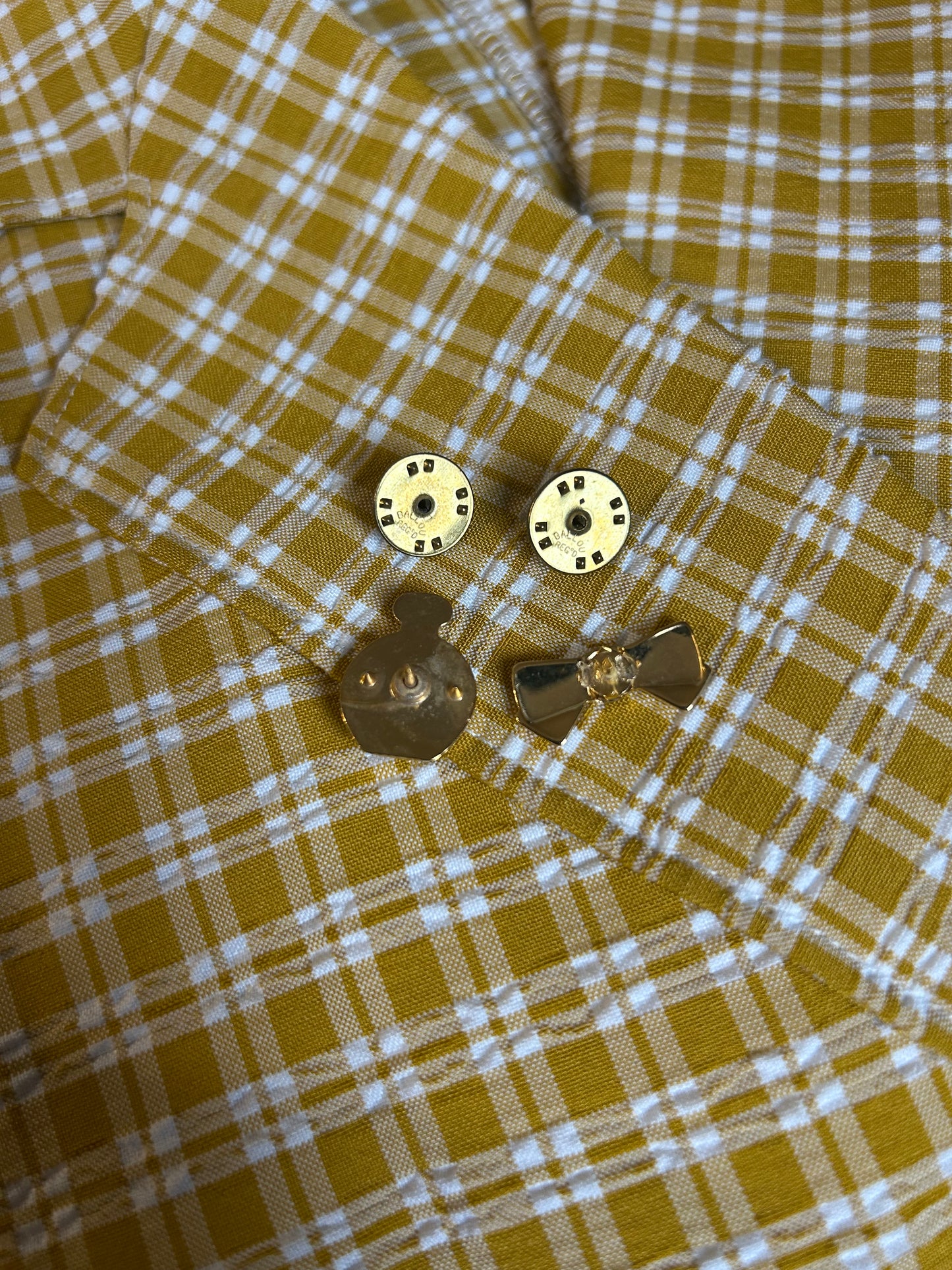 Nina Ricci Mini Bowtie and Perfume Brooch Set