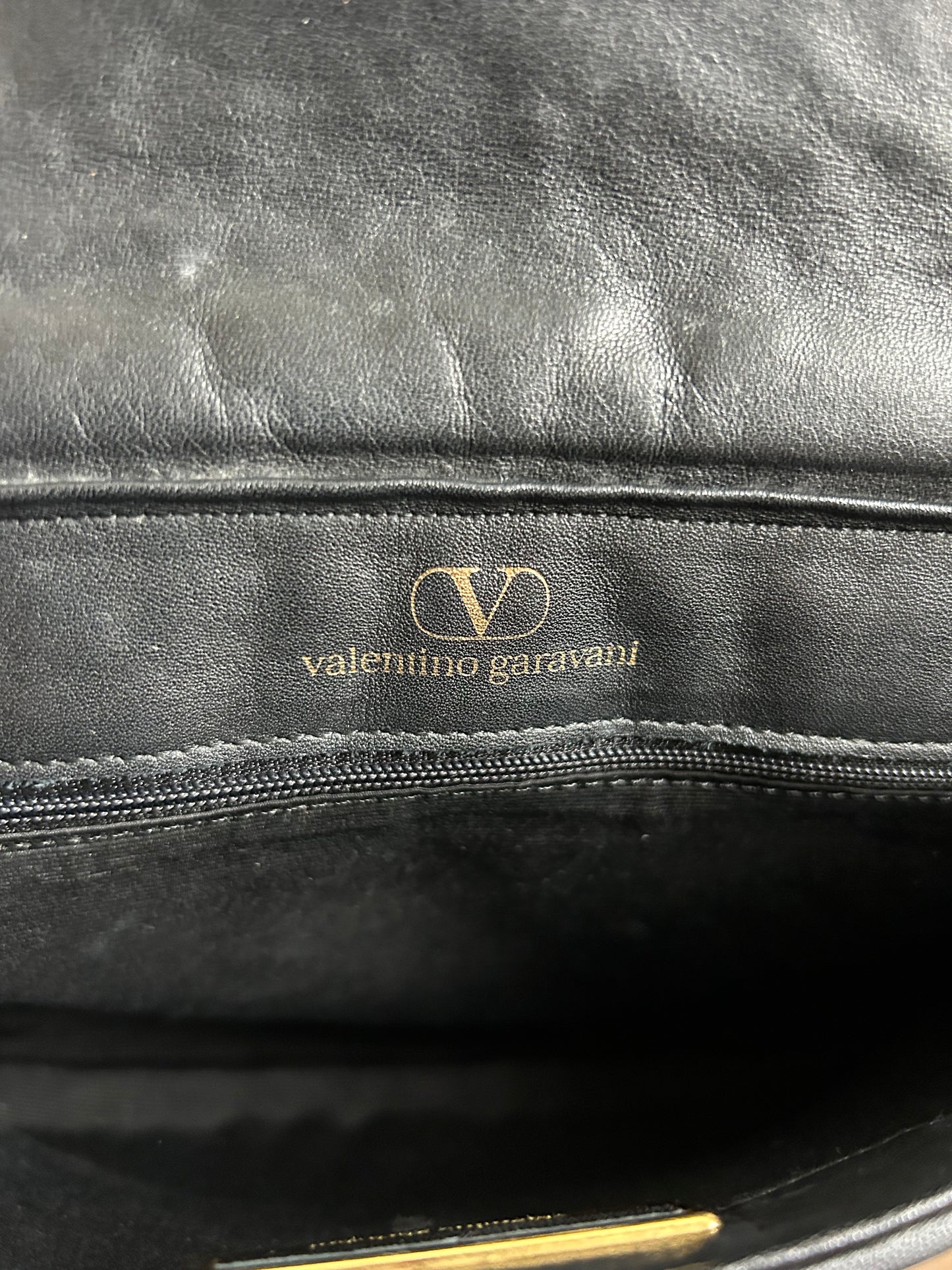 Valentino Garavani Flip Lock Black Quilted Bag