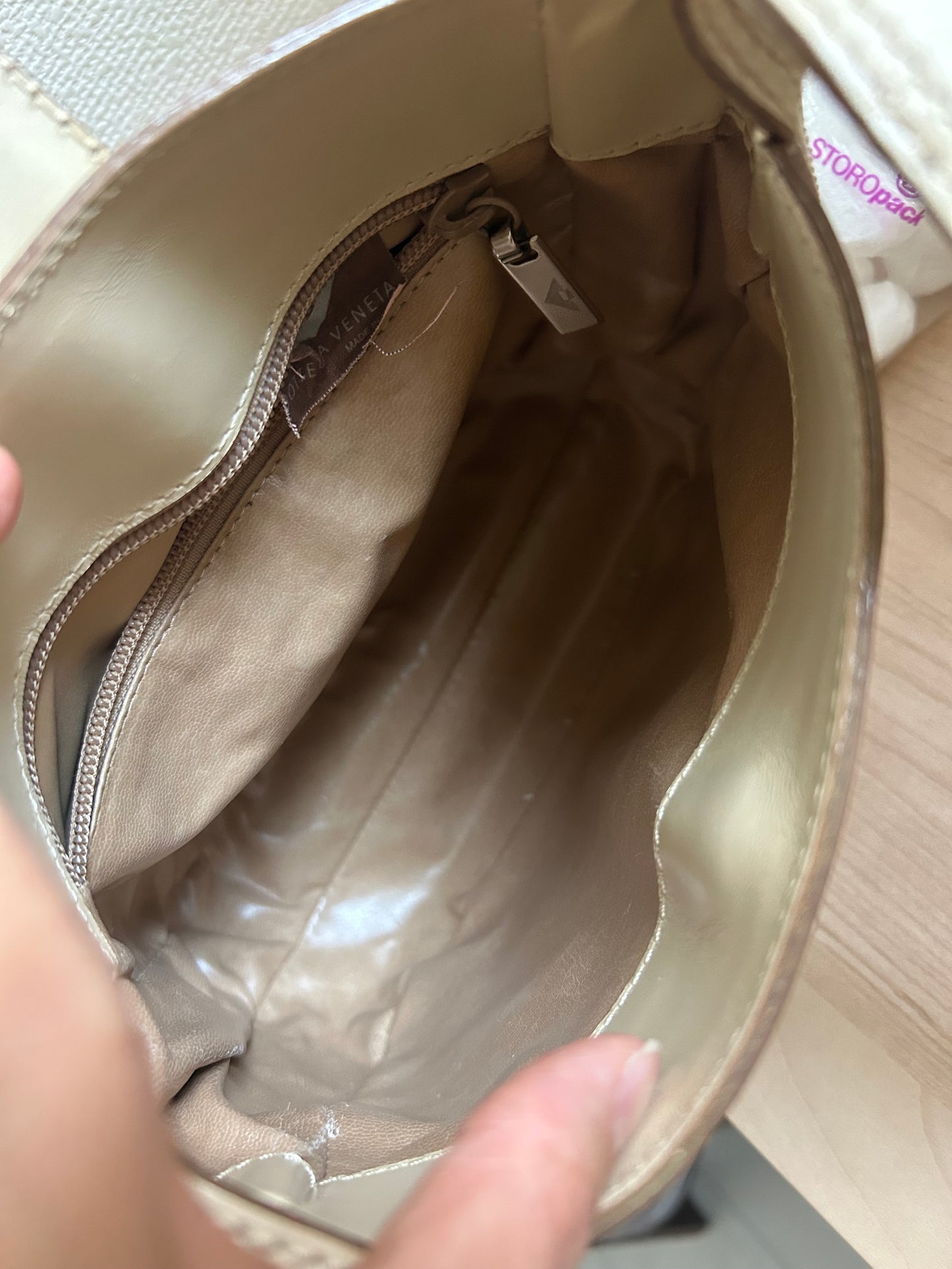 RARE Bottega Veneta Cream Hobo Bag