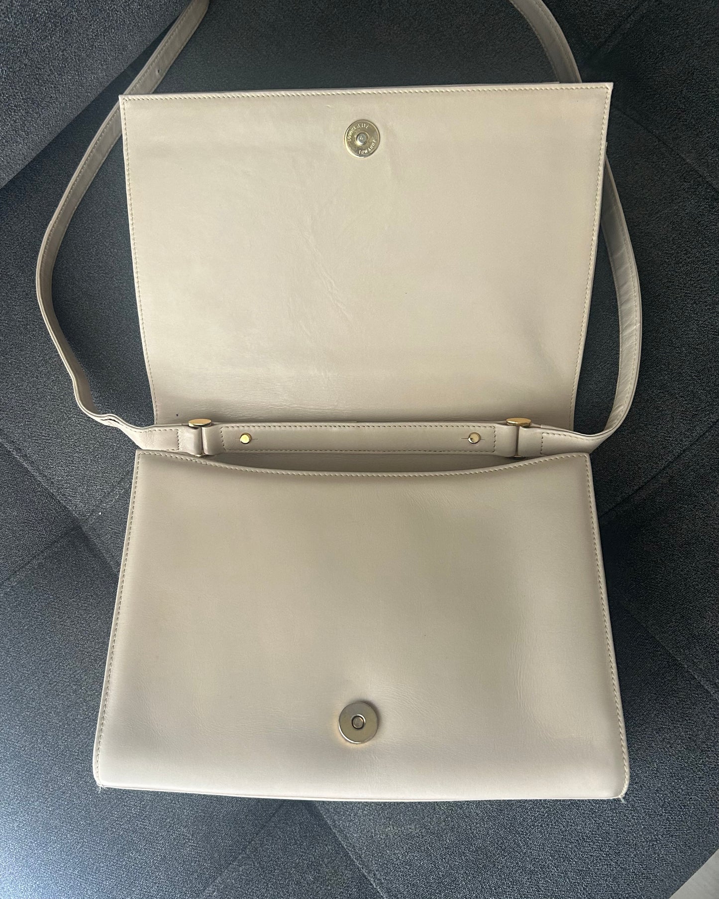 Givenchy Assymetrical Off-White Two-Way Bag