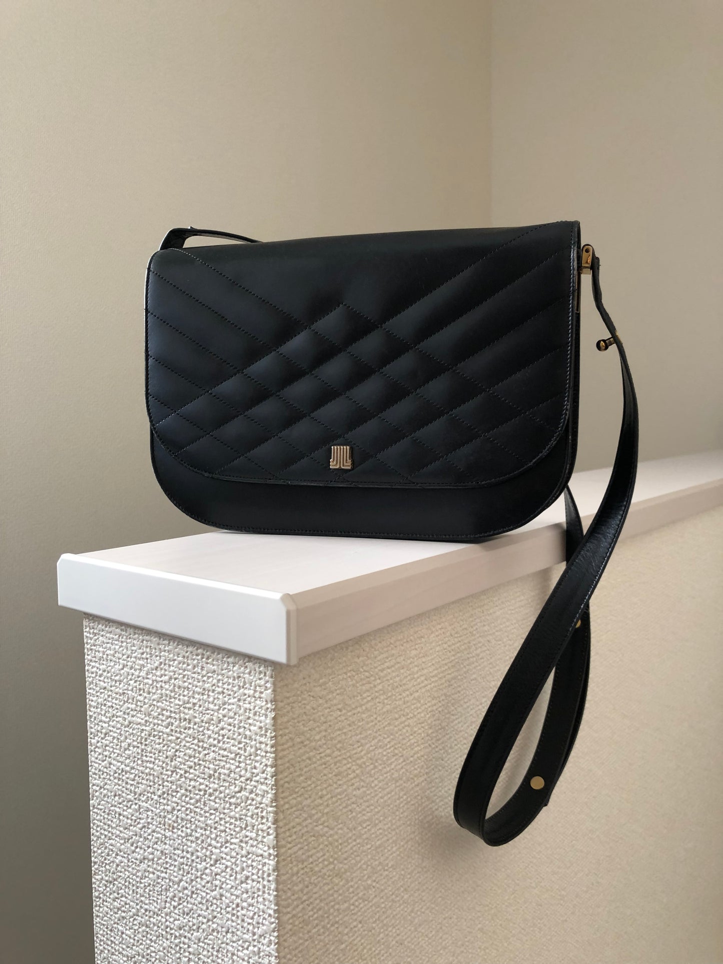 Lanvin Black Half Moon Shoulder Bag