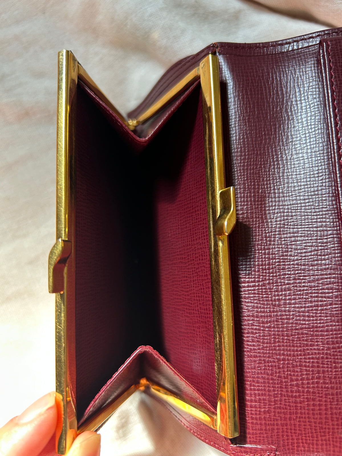 Cartier Tri-fold Wallet with Checkbook Holder