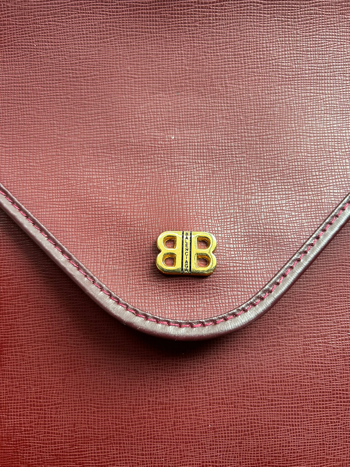 Vintage Balenciaga Leather Envelope, A4 Size