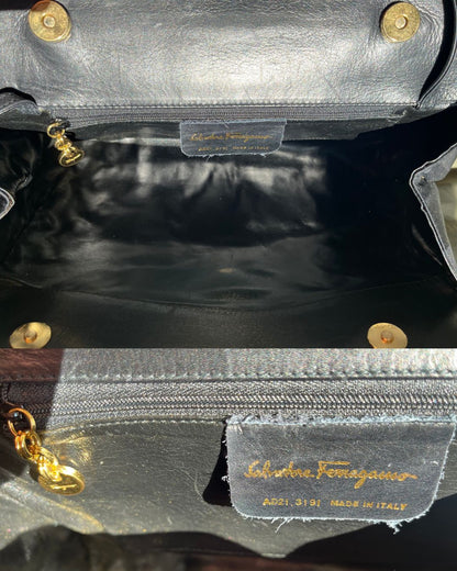 Salvatore Ferragamo B&W Shoulder Bag