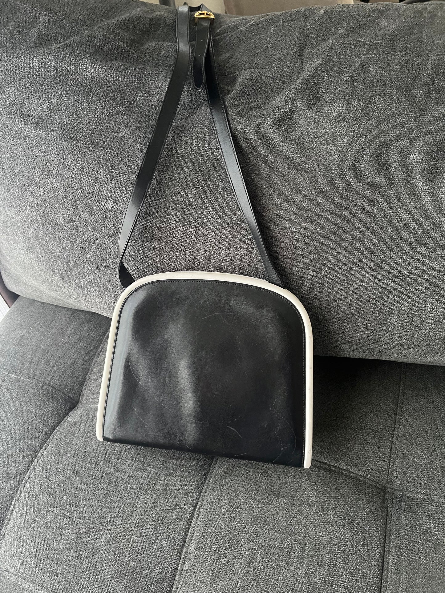 Salvatore Ferragamo B&W Shoulder Bag