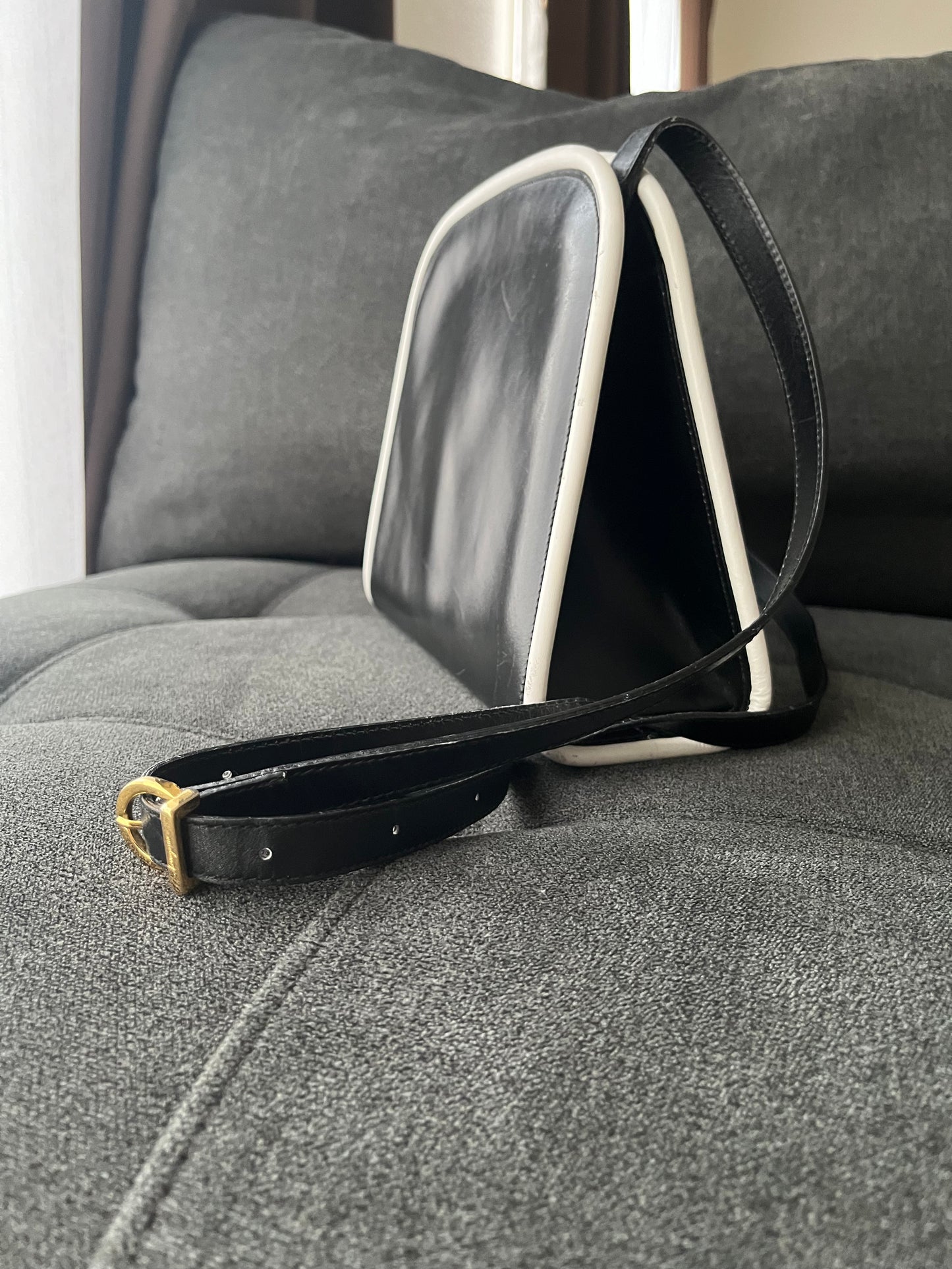 Salvatore Ferragamo B&W Shoulder Bag