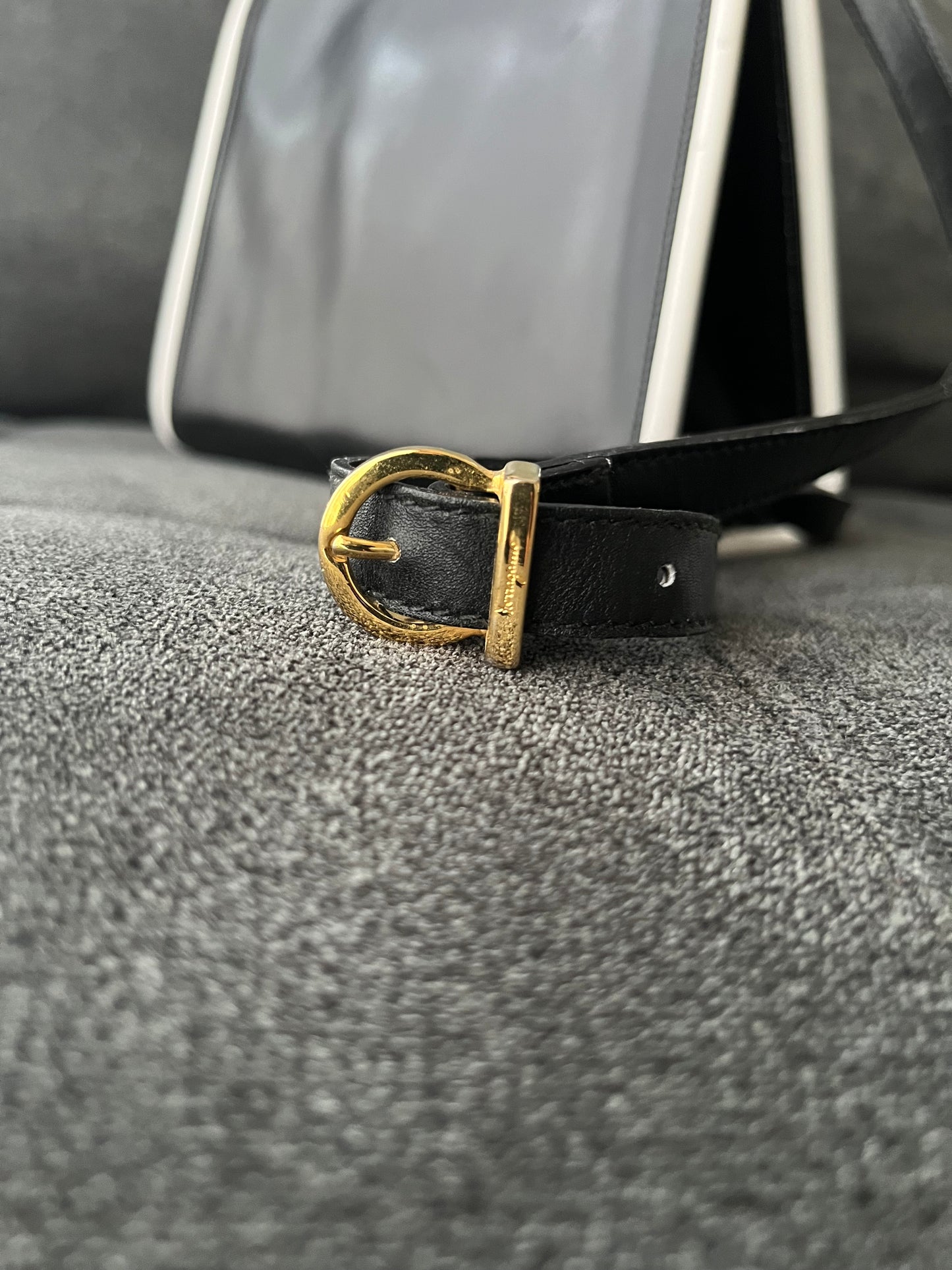 Salvatore Ferragamo B&W Shoulder Bag