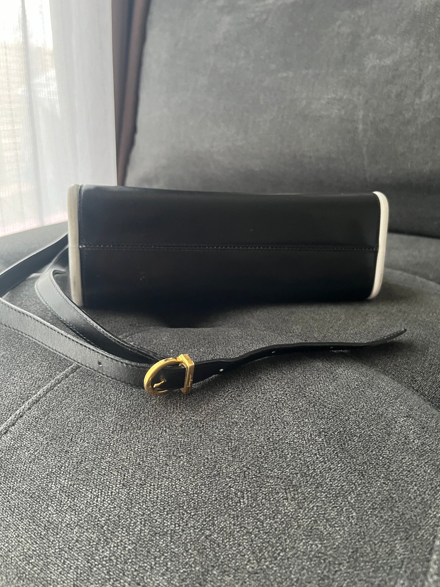 Salvatore Ferragamo B&W Shoulder Bag