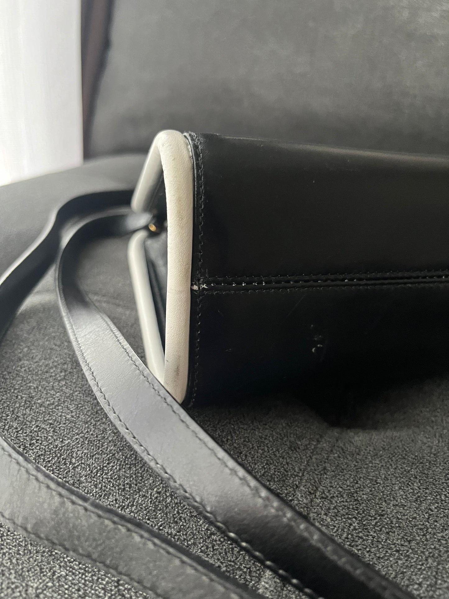 Salvatore Ferragamo B&W Shoulder Bag