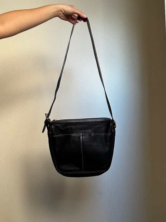 Burberry Pebbled Leather Shoulder Bag