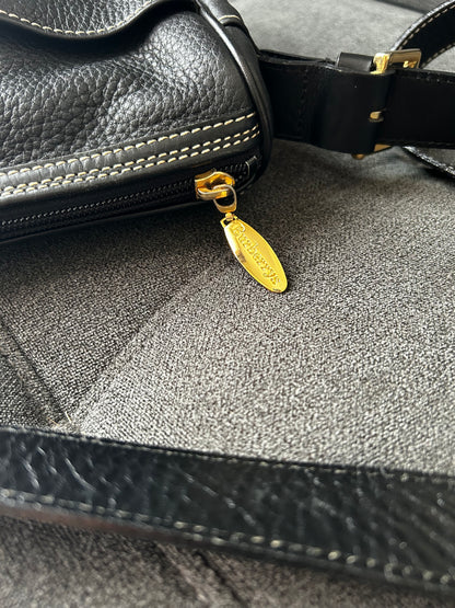Burberry Pebbled Leather Shoulder Bag