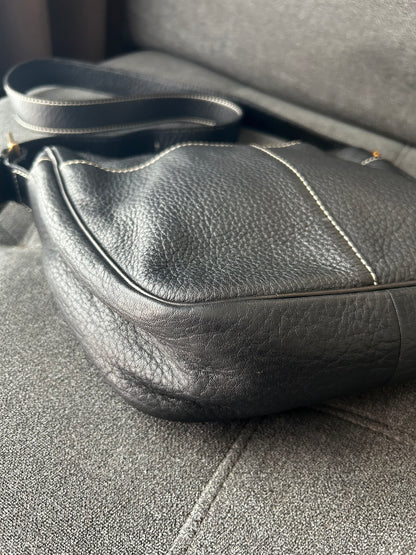 Burberry Pebbled Leather Shoulder Bag