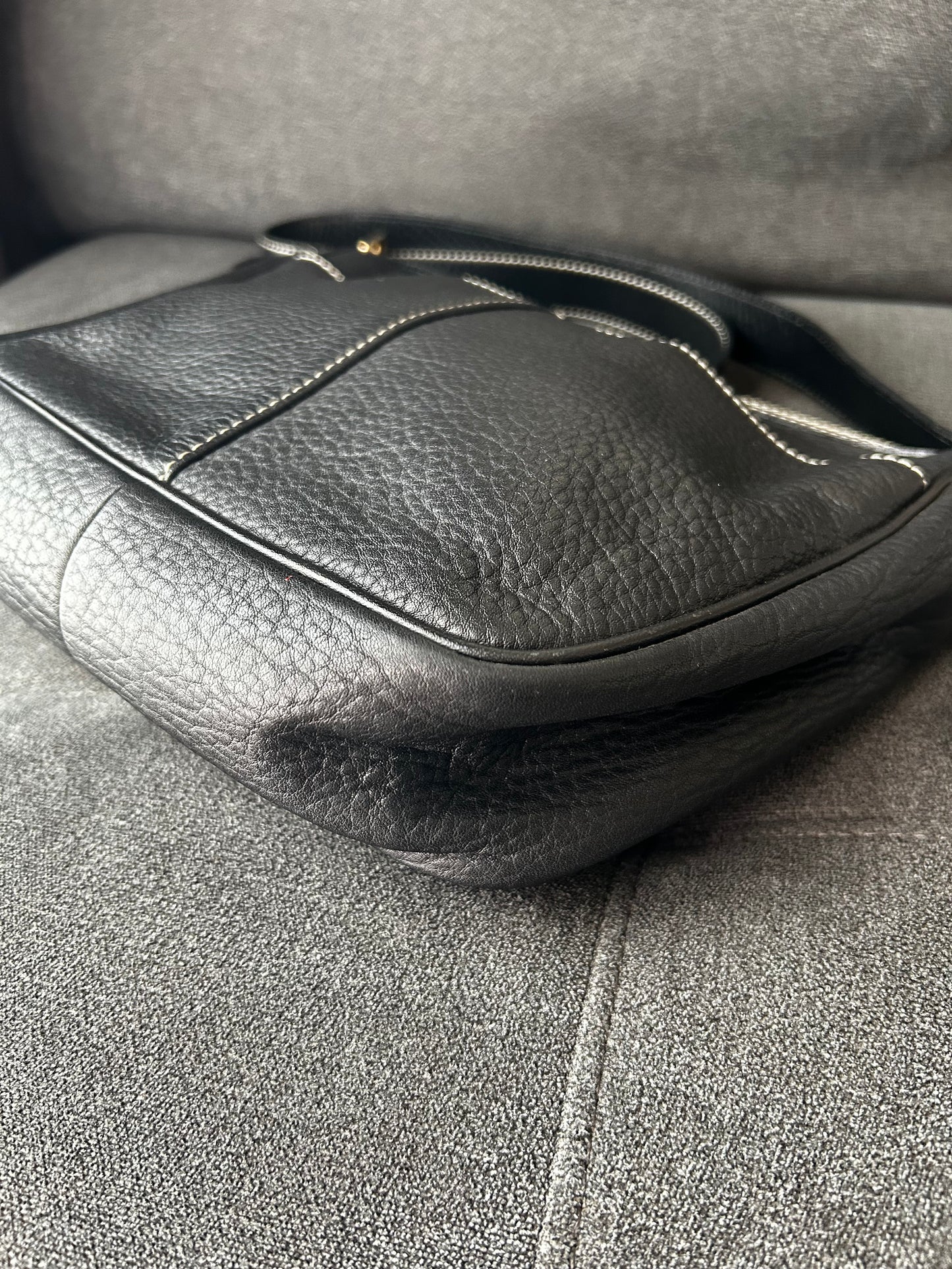Burberry Pebbled Leather Shoulder Bag