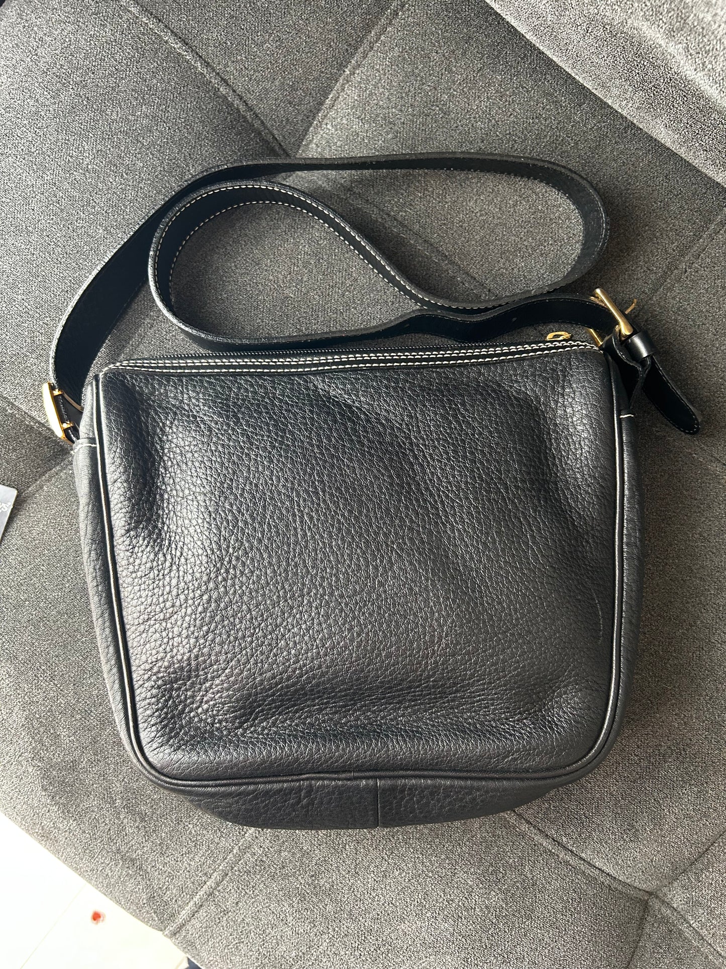 Burberry Pebbled Leather Shoulder Bag