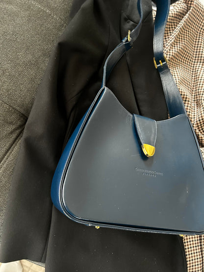 Gianfranco Lotti Navy One Shoulder Bag