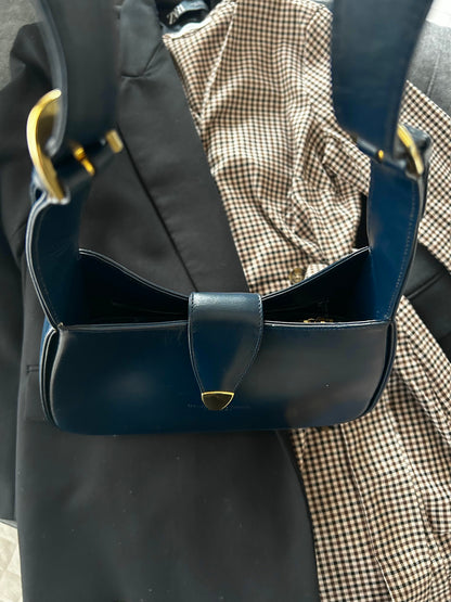 Gianfranco Lotti Navy One Shoulder Bag