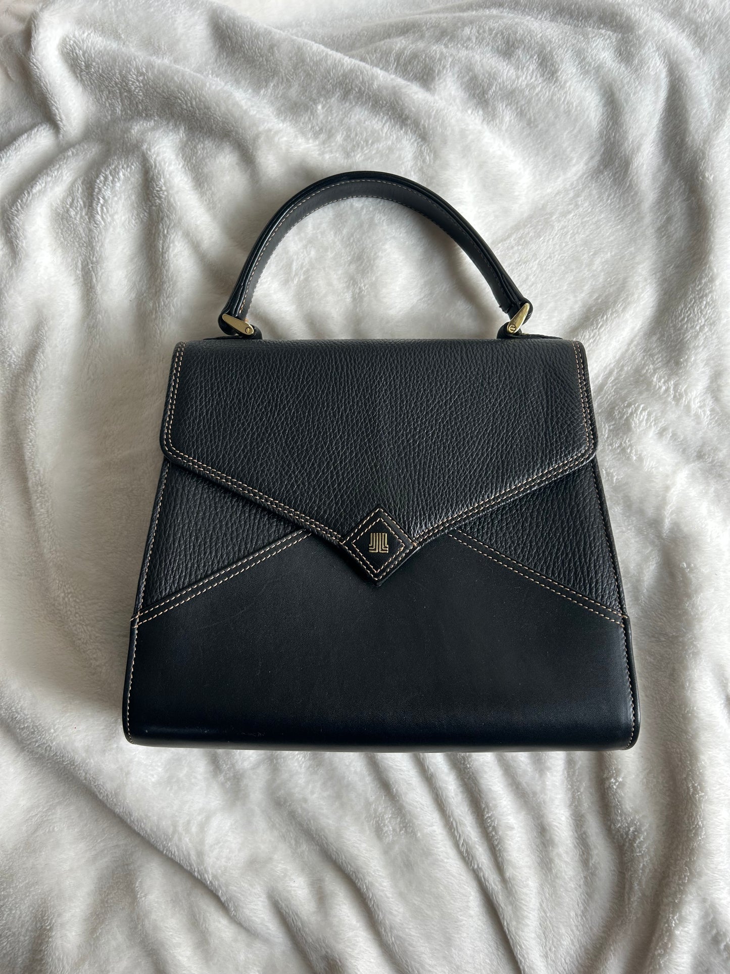Lanvin Trapezoid Hand Bag