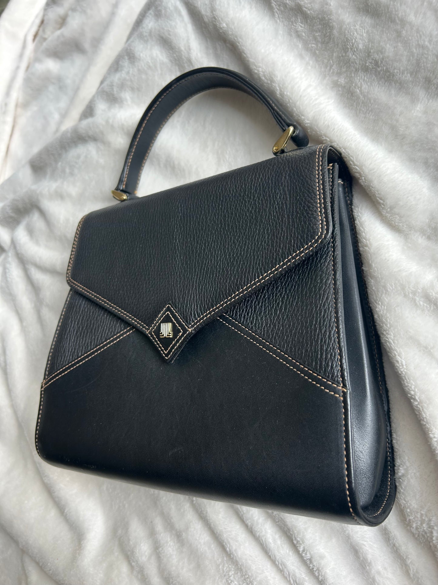 Lanvin Trapezoid Hand Bag