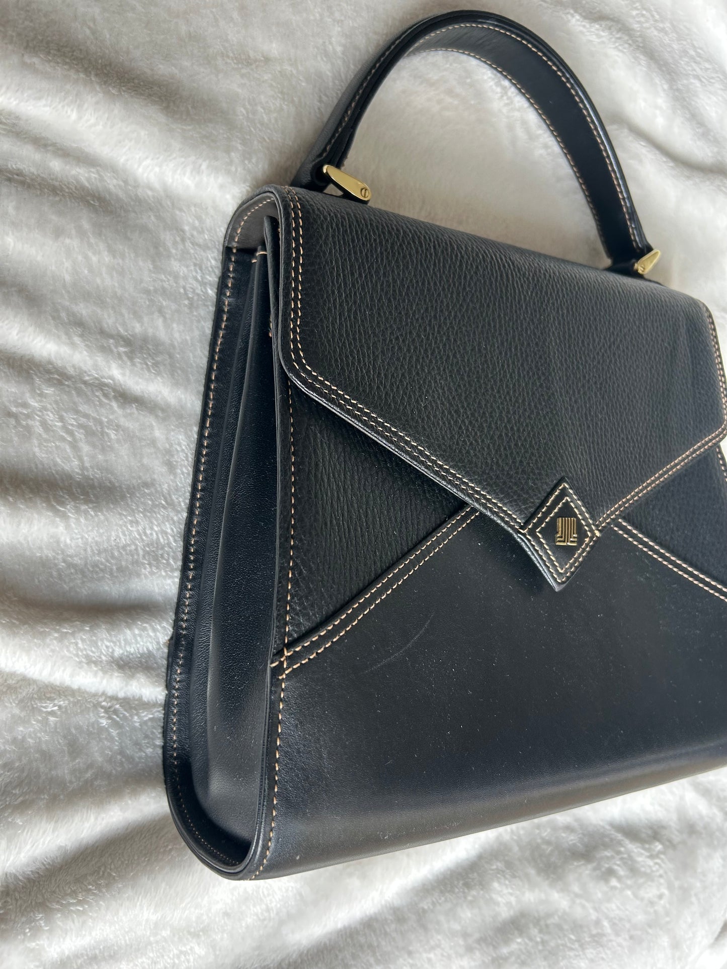 Lanvin Trapezoid Hand Bag