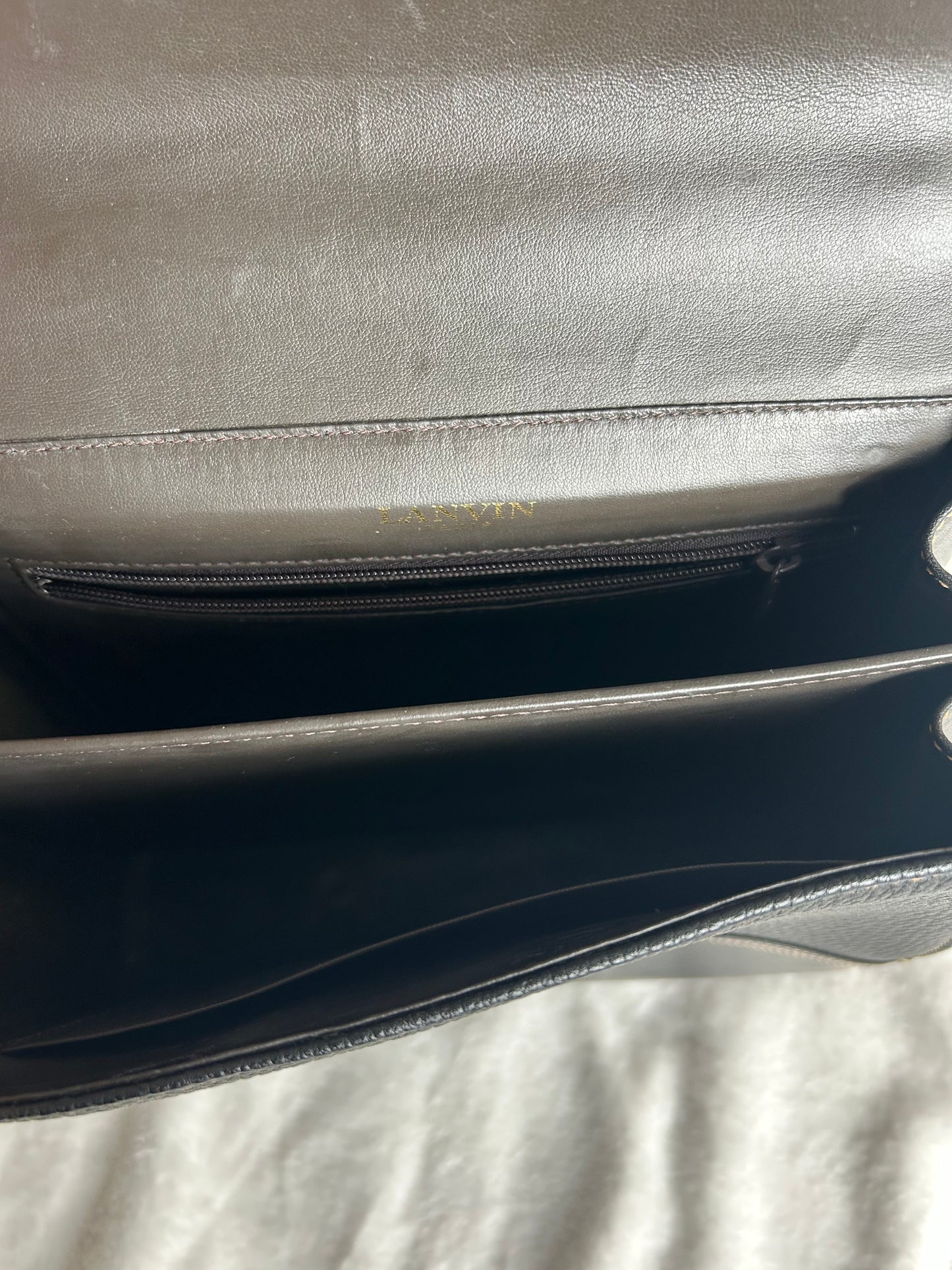 Lanvin Trapezoid Hand Bag