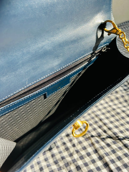 Gianfranco Lotti Navy Chain Bag