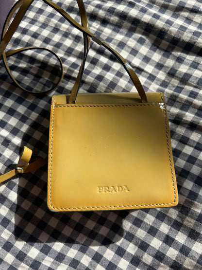 Prada Micro Sling Bag in Patent Leather