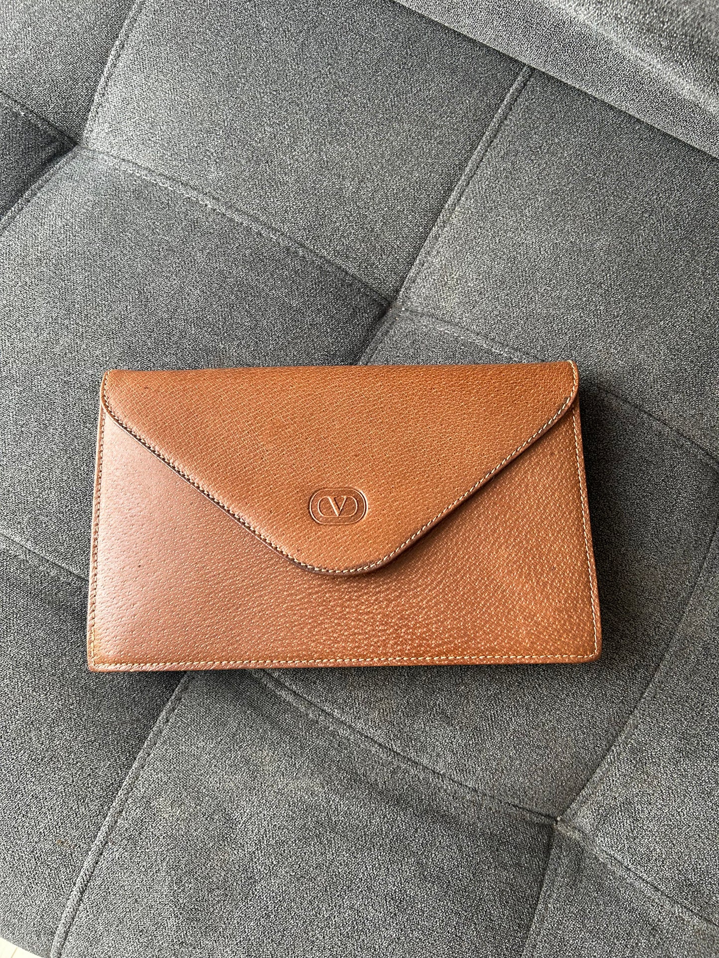 Valentino Garavani All Leather Envelope Bag