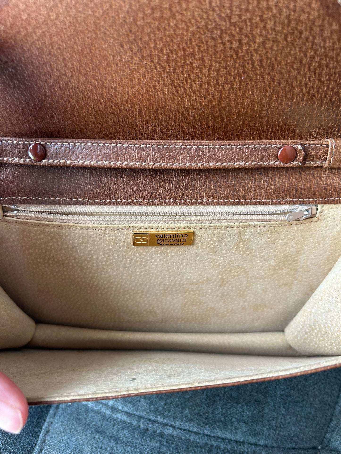 Valentino Garavani All Leather Envelope Bag