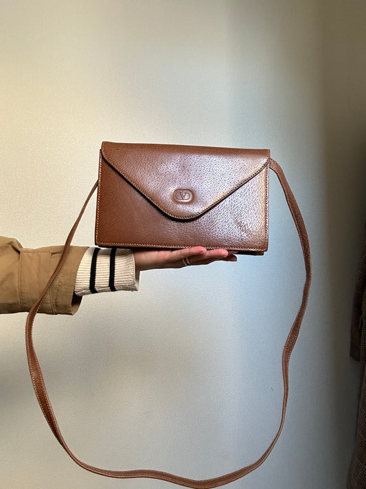 Valentino Garavani All Leather Envelope Bag