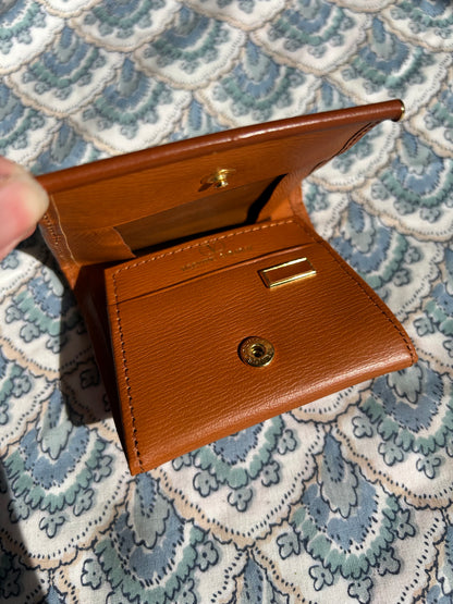 Valentino Garavani Brown Leather Coin Purse