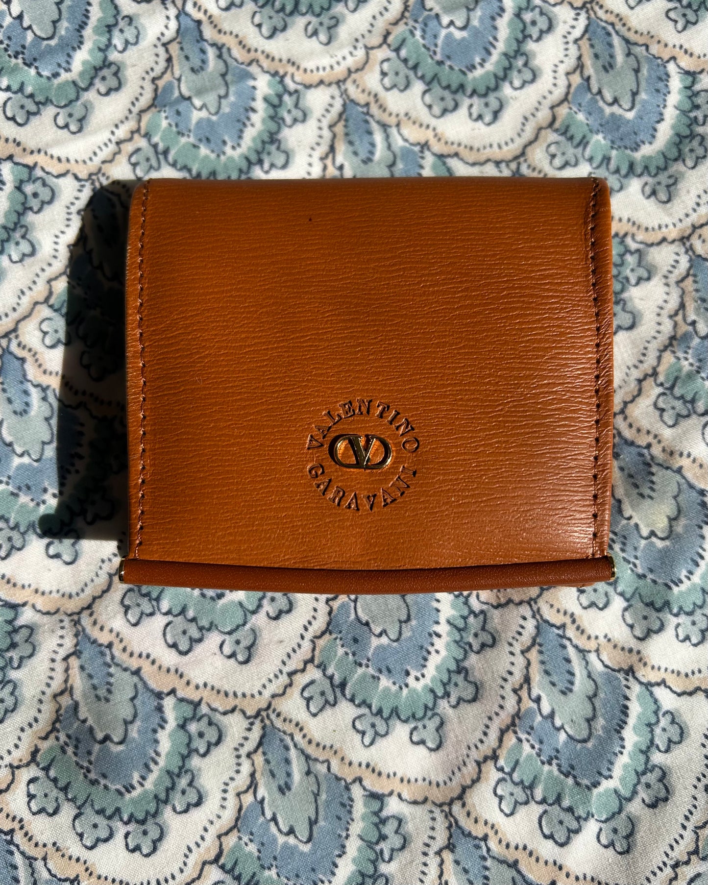 Valentino Garavani Brown Leather Coin Purse