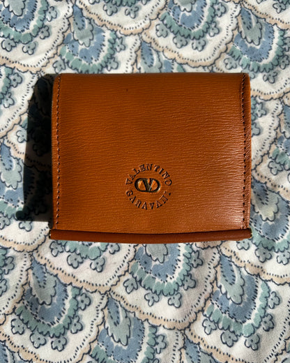 Valentino Garavani Brown Leather Coin Purse