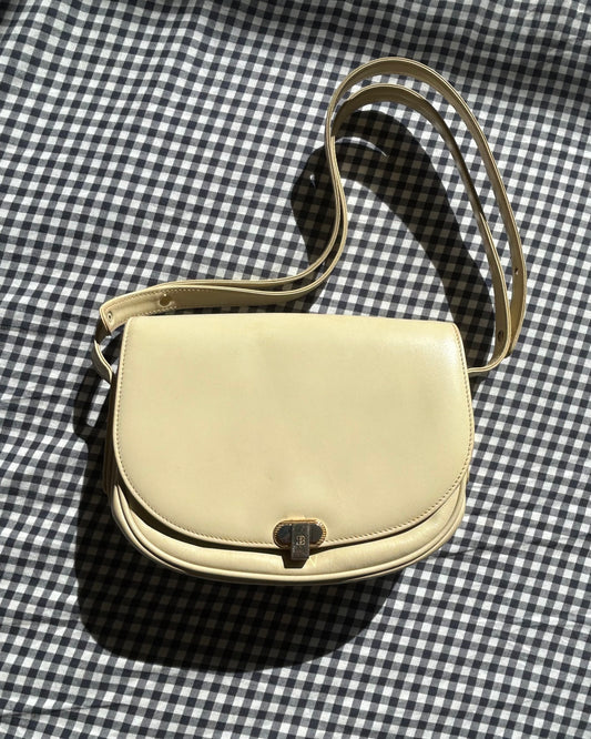Bally Off-White Half Moon Two-Way Bag