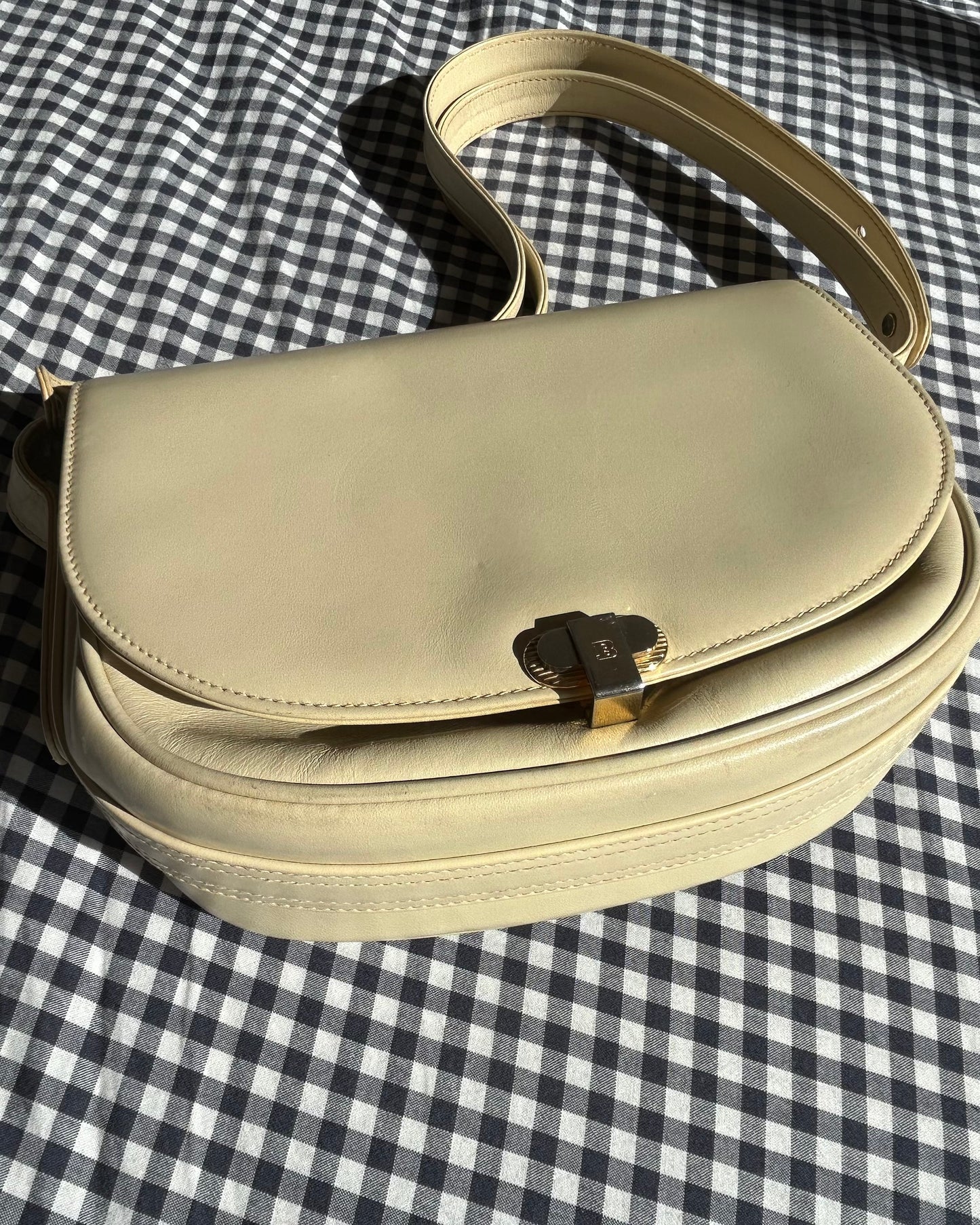 Bally Off-White Half Moon Two-Way Bag