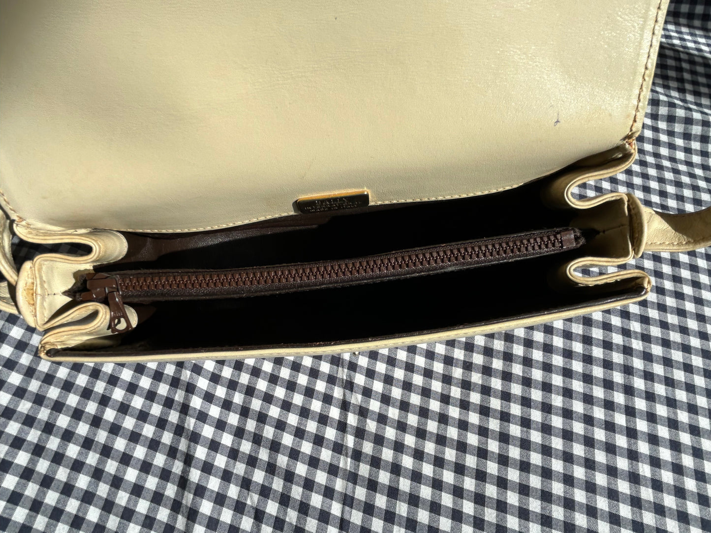 Bally Off-White Half Moon Two-Way Bag