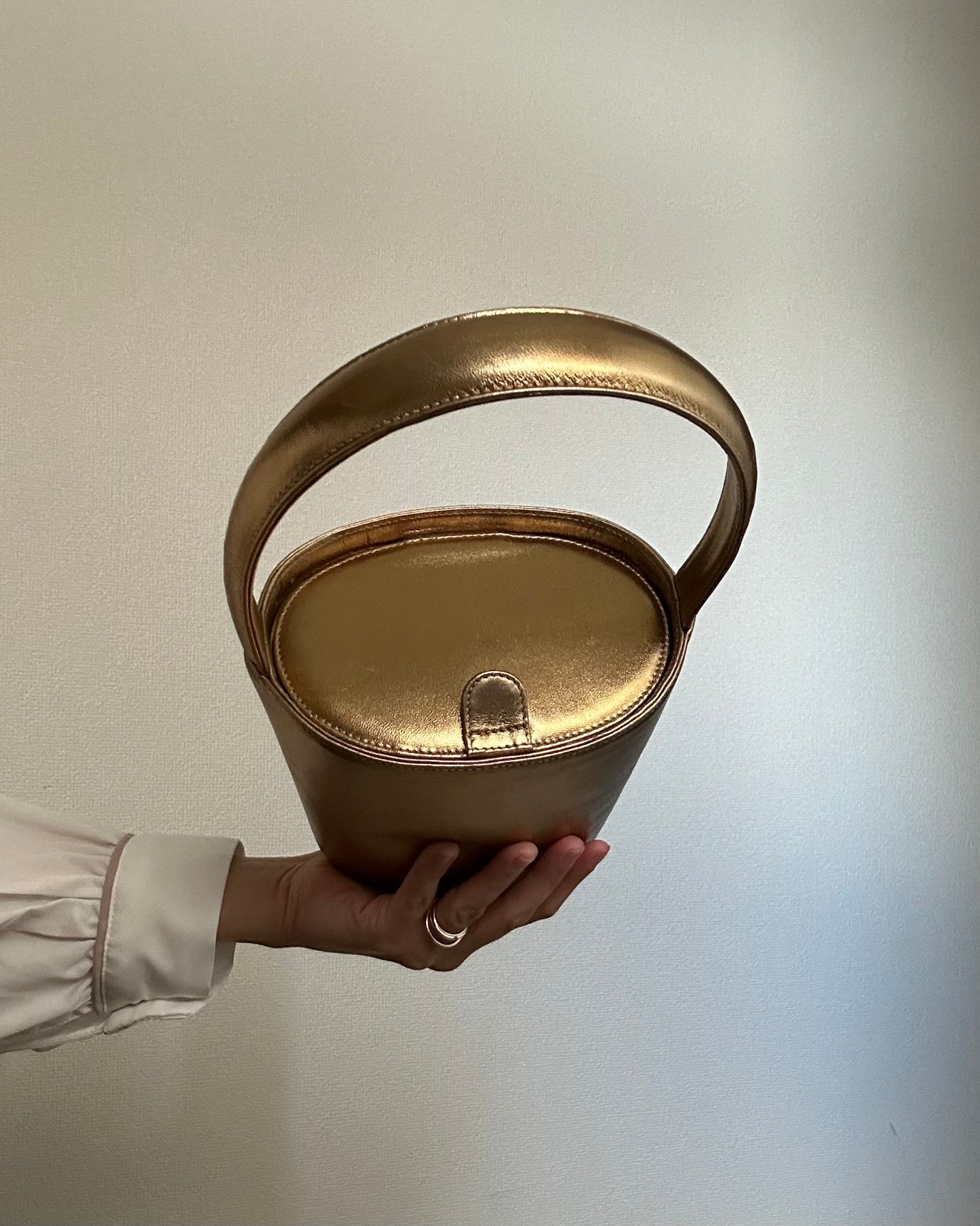 Salvatore Ferragamo Bronze Evening Bag