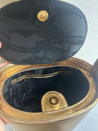 Salvatore Ferragamo Bronze Evening Bag