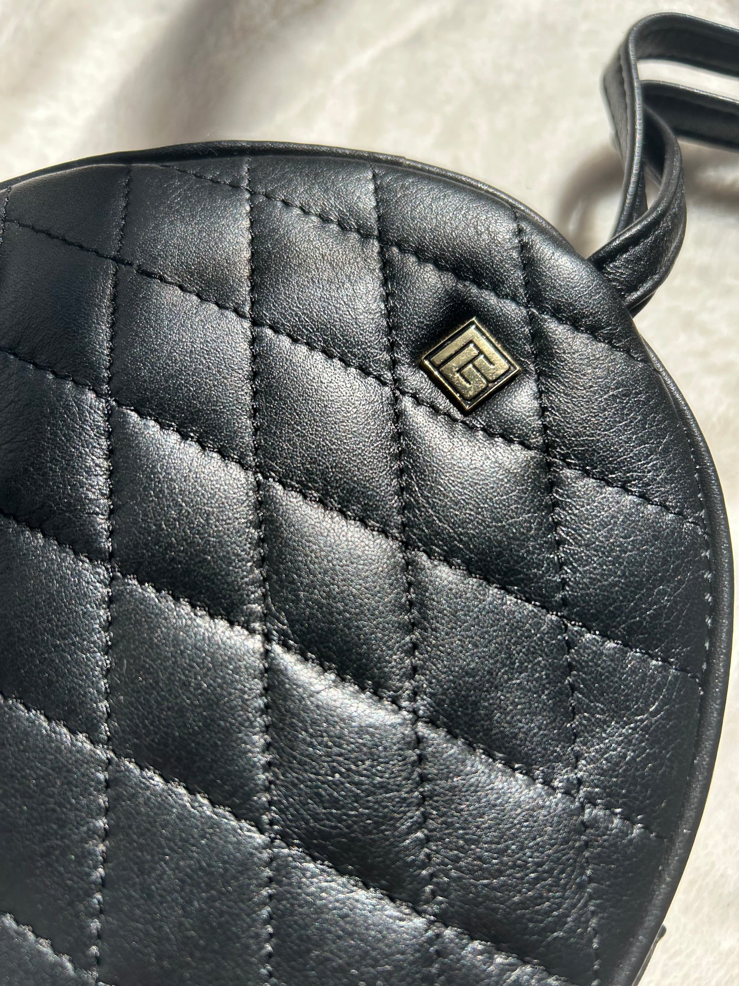 Pierre Balmain Quilted Leather Wristlet