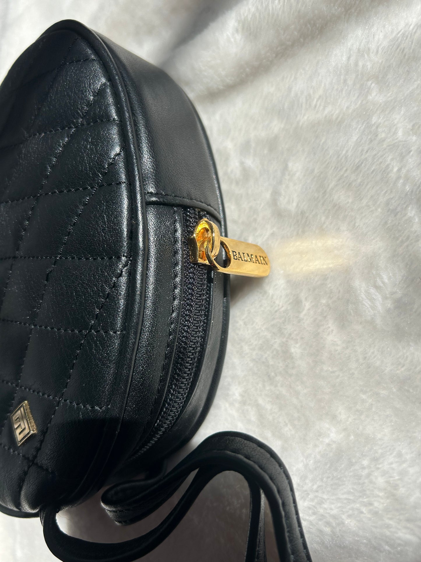 Pierre Balmain Quilted Leather Wristlet