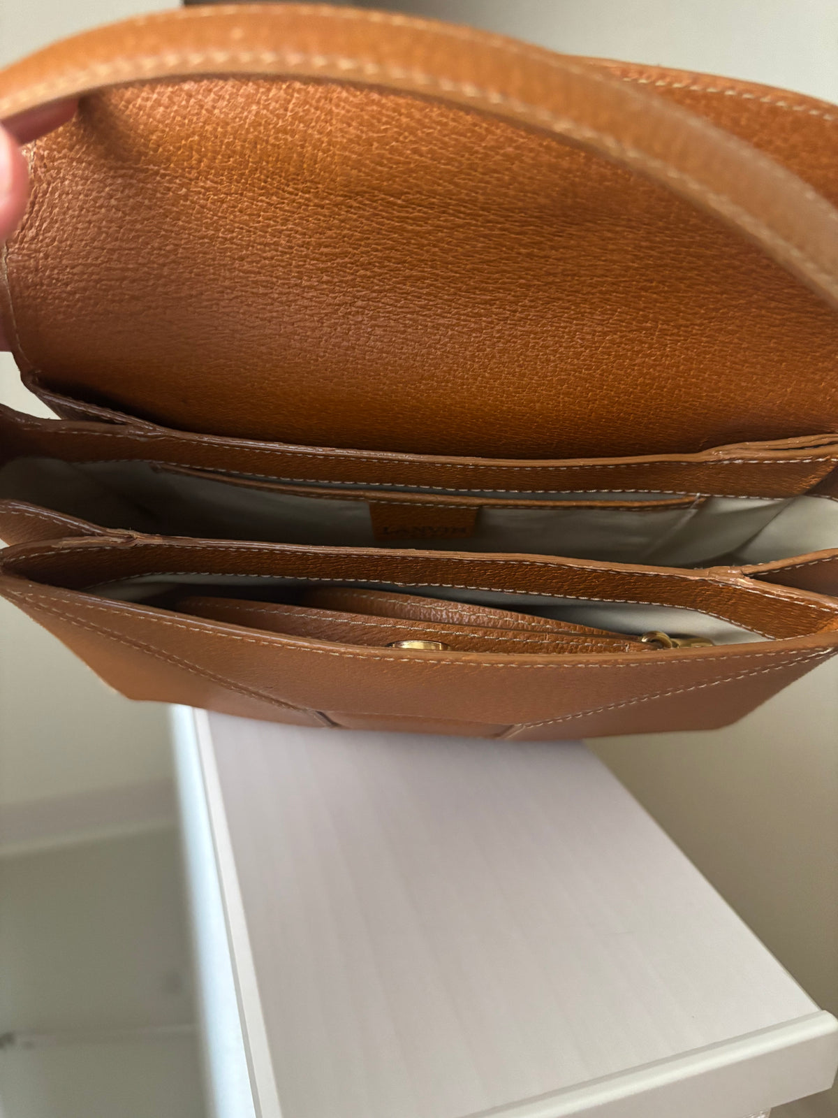 Lanvin Origami Design Vintage Three-Way Bag