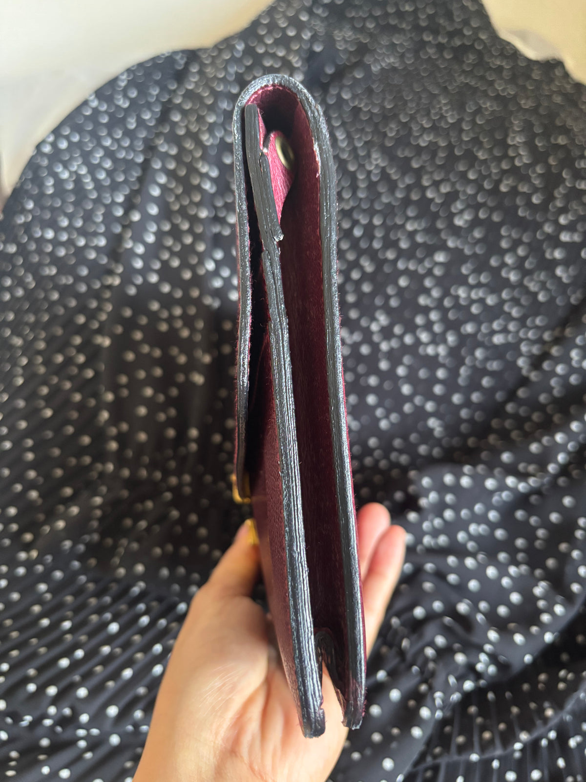 RARE Celine Triomphe Push Lock Clutch