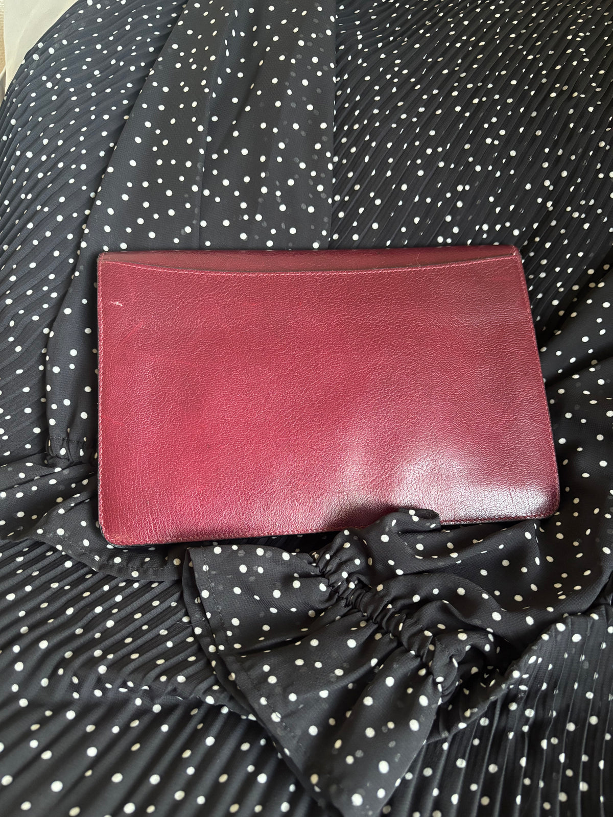 RARE Celine Triomphe Push Lock Clutch