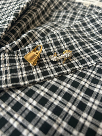 Lanvin Mini Purse and Pierre Balmain Mini Stiletto Brooch Set