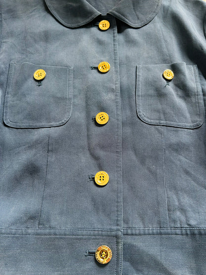Nina Ricci Lightweight Ribbed Blue Jacket