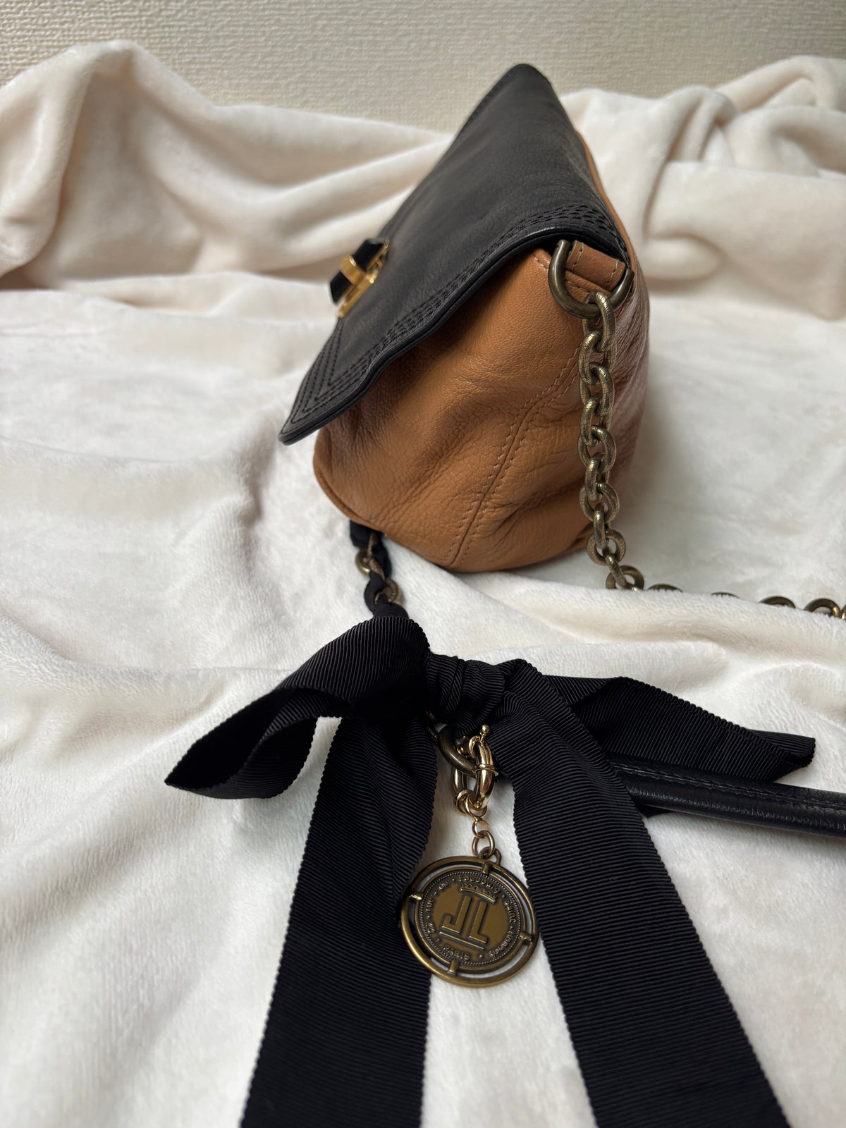Lanvin Happy Two-tone Chain Strap Bag
