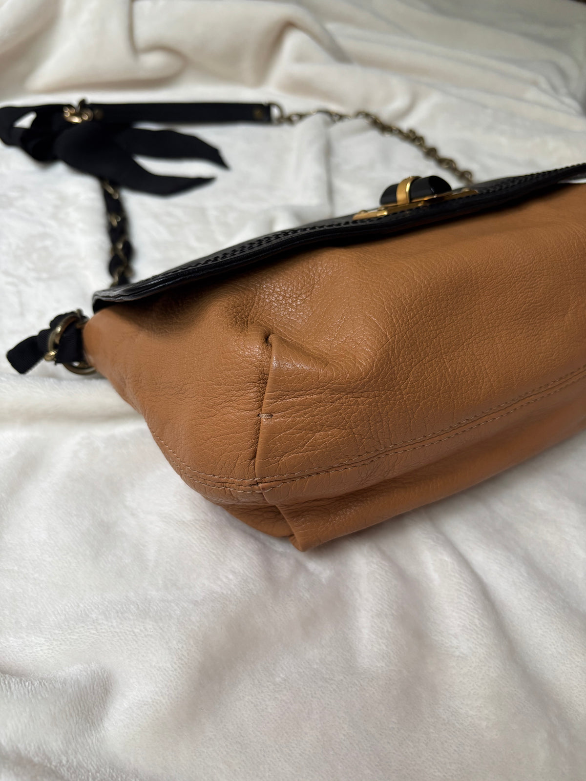 Lanvin Happy Two-tone Chain Strap Bag