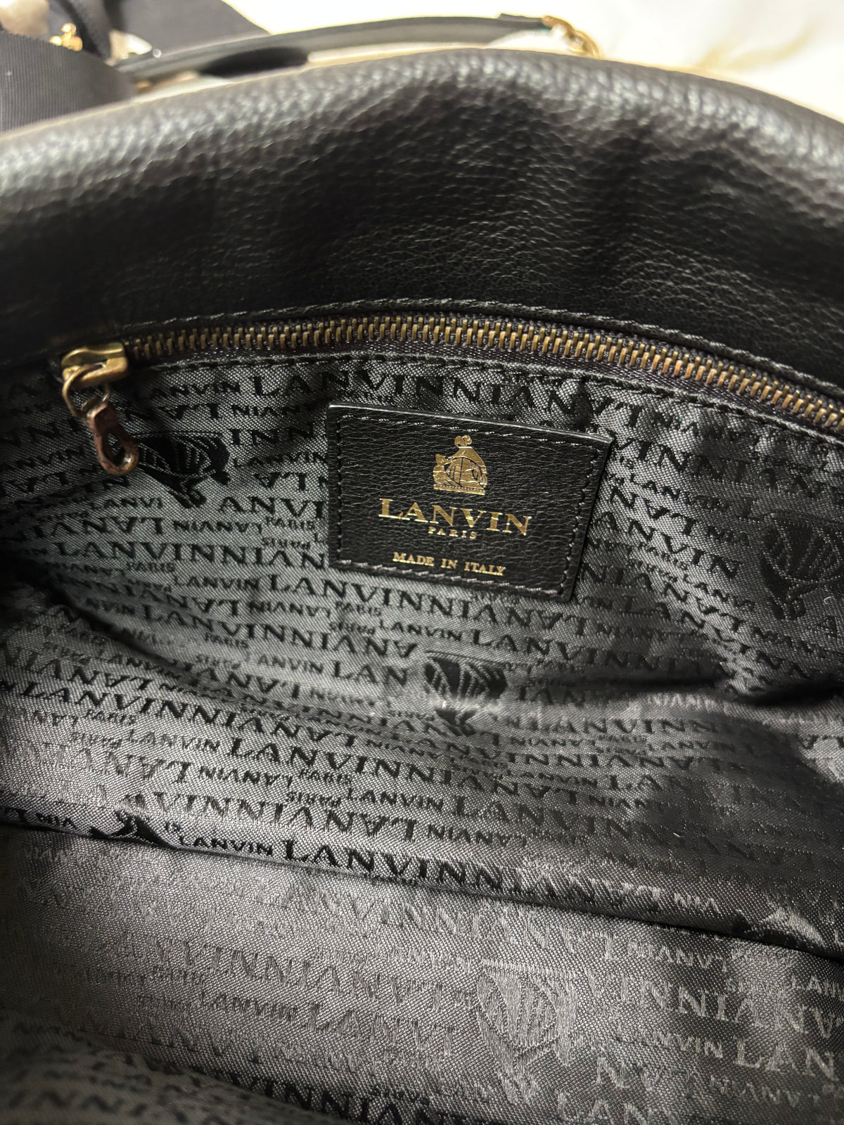 Lanvin Happy Two-tone Chain Strap Bag