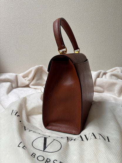 Valentino Garavani V Logo Flip Lock Hand Bag