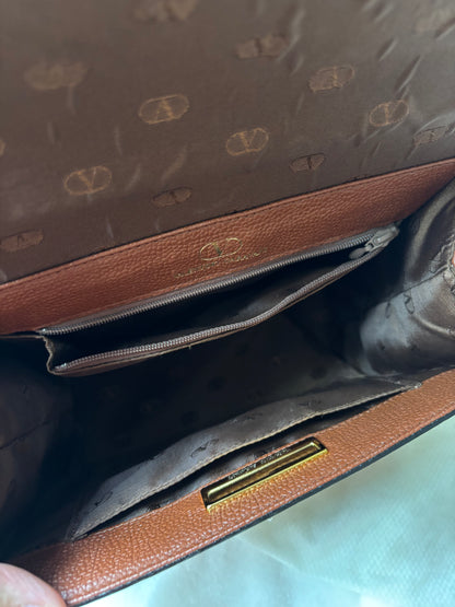 Valentino Garavani V Logo Flip Lock Hand Bag